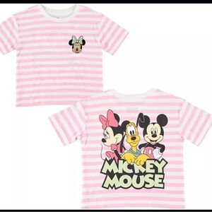 Disney Minnie Mouse Girls Short Sleeve T-Shirt- Front and Back Print 14/16